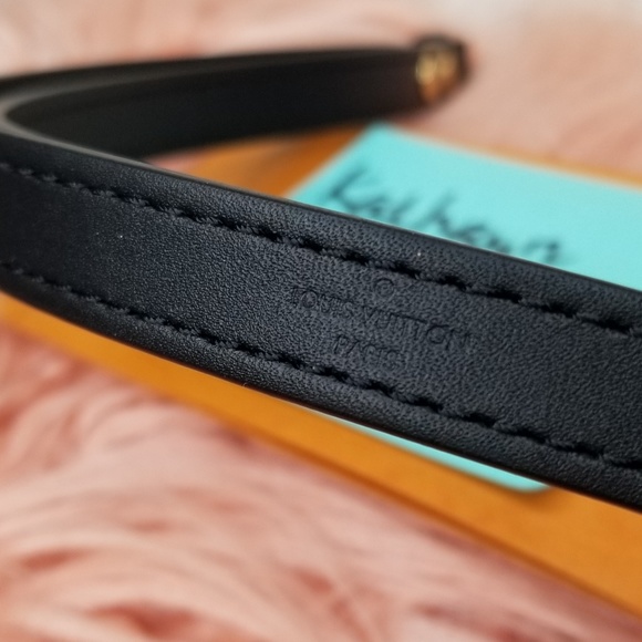 NEW LOUIS VUITTON NEO NOE BLACK NOIR LEATHER STRAP - Picture 3 of 8